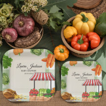 Uitnodiging tot Baby shower voor de boerenmarkt