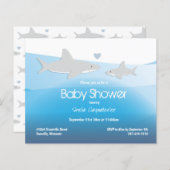 Uitnodiging tot Baby shower voor de visserij op ha (Voorkant / Achterkant)