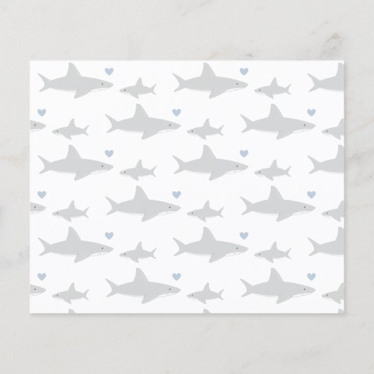 Uitnodiging tot Baby shower voor de visserij op ha (Achterkant)