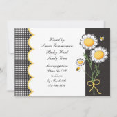 Uitnodiging tot Baby shower voor dommels en bubbel (Achterkant)