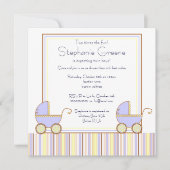 Uitnodiging tot Baby shower voor dubbeltalig vervo (Voorkant)