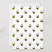 Uitnodiging tot Baby shower voor honingbijen (Achterkant)