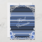 Uitnodiging tot Baby shower voor Mexicaans blauw e (Achterkant)