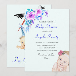 Uitnodiging tot Baby shower voor opslagtanks