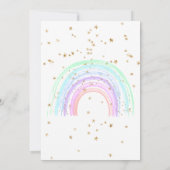 *~* Uitnodiging tot Baby shower voor regenboogster (Achterkant)