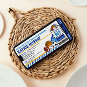 Uitnodiging tot Baby shower voor sportkaartjes