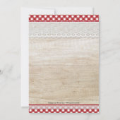 Uitnodiging tot Baby shower voor tweekoppes (Achterkant)