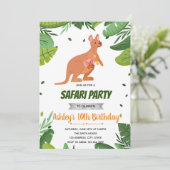 Uitnodiging tot baby shower voor verjaardag van Ka (Staand voorkant)