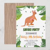 Uitnodiging tot baby shower voor verjaardag van Ka (Voorkant / Achterkant)