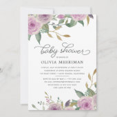 Uitnodiging tot Baby shower voor Violet & Sage (Voorkant)