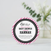 Uitnodiging tot Baby shower voor voetbalmeisjes (Staand voorkant)