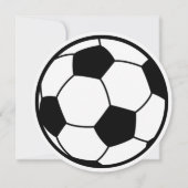 Uitnodiging tot Baby shower voor voetbalmeisjes (Achterkant)