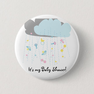 Uitnodiging tot baby Speelgoed Ronde Button 5,7 Cm