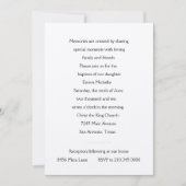 Uitnodiging tot beaptisme Silver Cross (Voorkant)