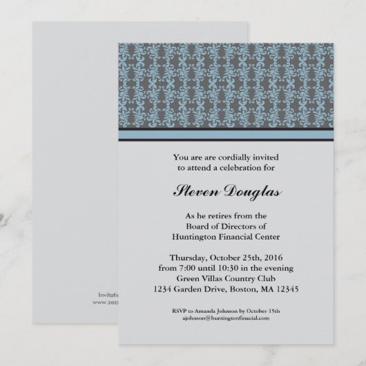 Uitnodiging tot bedrijfspensioen (Voorkant / Achterkant)