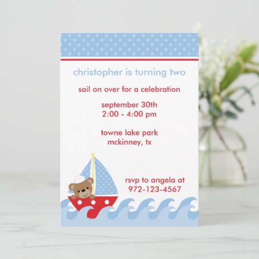 Uitnodiging tot Beer per e-mail (Staand voorkant)