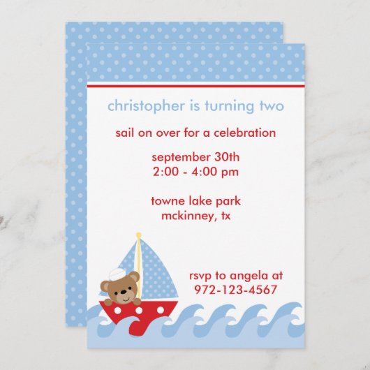 Uitnodiging tot Beer per e-mail (Voorkant / Achterkant)