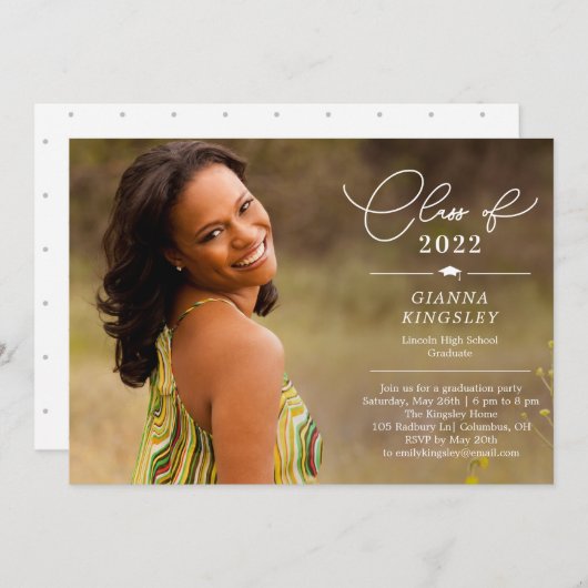 Uitnodiging tot bekendmaking Afstuderen Editorial  (Voorkant / Achterkant)