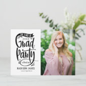 Uitnodiging tot bekendmaking Afstuderen van partij (Staand voorkant)