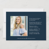 Uitnodiging tot bekendmaking Afstuderen van partij (Achterkant)