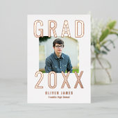 Uitnodiging tot bekendmaking Afstuderen voor Folie (Staand Voorkant)