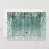 Uitnodiging tot bekendmaking Rustic Photo Afstuder (Achterkant)