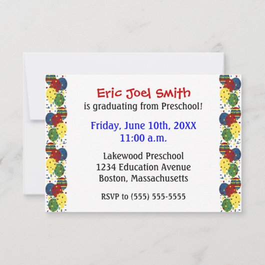 Uitnodiging tot bekendmaking van Afstuderen op voo (Achterkant)