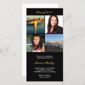 Uitnodiging tot bekendmaking van Black afbeelding  (Voorkant / Achterkant)