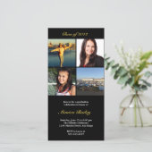 Uitnodiging tot bekendmaking van Black afbeelding  (Staand voorkant)