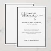 Uitnodiging tot bekendmaking van de Klassieke Memo (Voorkant / Achterkant)