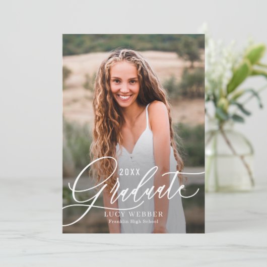 Uitnodiging tot bekendmaking van finely Penned Afs (Staand voorkant)