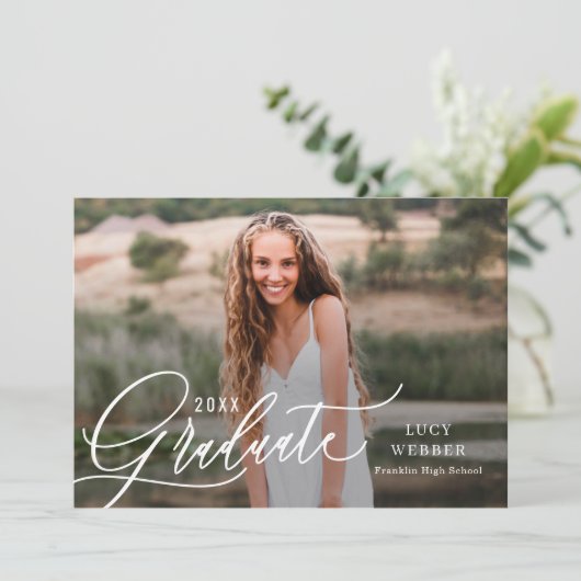 Uitnodiging tot bekendmaking van finely Penned Afs (Staand voorkant)