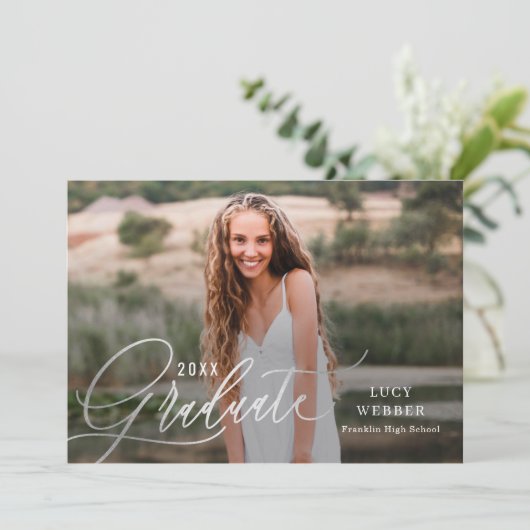 Uitnodiging tot bekendmaking van finely Penned Afs (Staand voorkant)