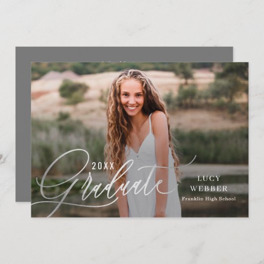 Uitnodiging tot bekendmaking van finely Penned Afs (Voorkant / Achterkant)