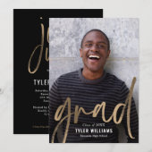 Uitnodiging tot bekendmaking van het Afstuderen Sh (Voorkant / Achterkant)