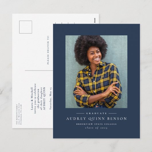 Uitnodiging tot bekendmaking van het klassieke afs (Voorkant / Achterkant)