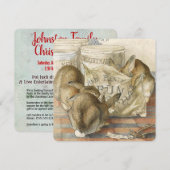 Uitnodiging tot bekendmaking voor kerstfeestdagen (Voorkant / Achterkant)