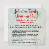 Uitnodiging tot bekendmaking voor kerstfeestdagen (Achterkant)