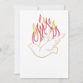 Uitnodiging tot bevestiging Golden Dove (Achterkant)