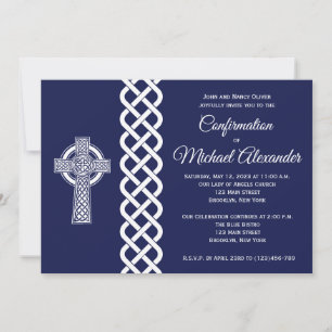 Uitnodiging tot bevestiging Keltische kruis voor j