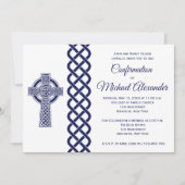 Uitnodiging tot bevestiging Keltische kruis voor j (Voorkant)