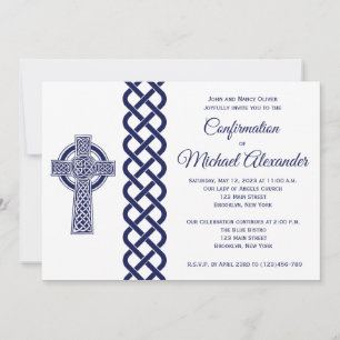 Uitnodiging tot bevestiging Keltische kruis voor j
