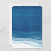 Uitnodiging tot bevestiging van blauwe golven (Achterkant)