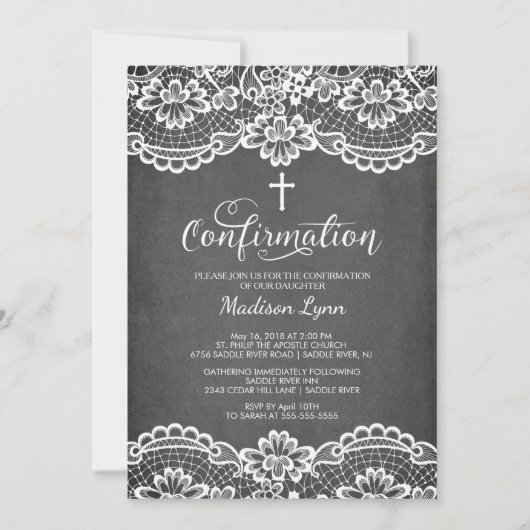 Uitnodiging tot bevestiging van de kant van het c (Voorkant)