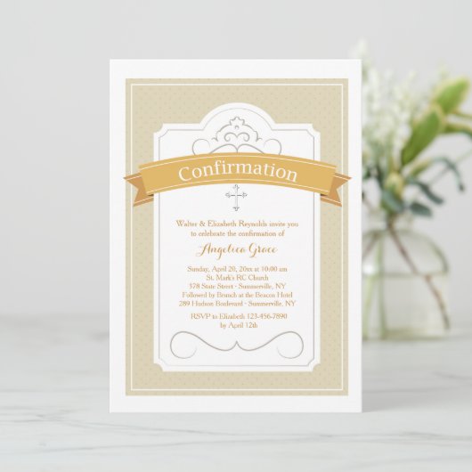 uitnodiging tot bevestiging van de zegen (Staand voorkant)