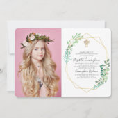 uitnodiging tot bevestiging van geometrisch geblad (Voorkant)