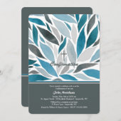 Uitnodiging tot bevestiging van Golf Blue (Voorkant / Achterkant)