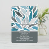 Uitnodiging tot bevestiging van Golf Blue (Staand voorkant)