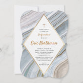 Uitnodiging tot bevestiging van marmer Agate Gold (Voorkant)