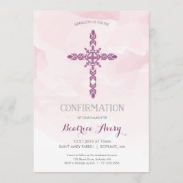 Uitnodiging tot bevestiging van meisjes, crossprom